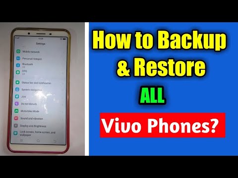 Vivo y71 full backup and restore factory data reset | How to Backup and Restore Vivo Phones|