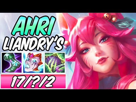 ANTI-TANK LIANDRY'S FULL AP AHRI MID SPIRIT BLOSSOM GAMEPLAY | Build & Runes | League of Legends