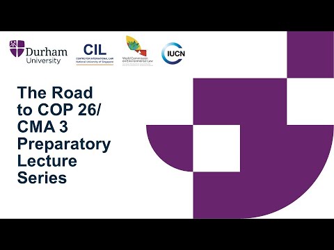COP26 Lecture 9 - Lavanya Rajamani, Equity and Fairness in International Climate Change Law