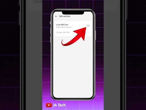 Sim Card Lock Settings | sim lock settings | what is sim card lock #youtubeshorts #settings #shorts