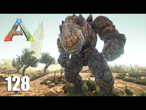 Resolvi tentar DOMAR o GOLEM DE PEDRA  -  ARK Ragnarok - Ep 128