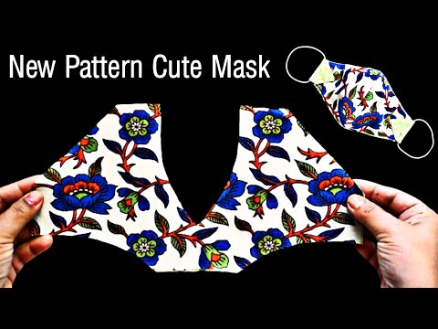 Very Easy New Style Cute Mask - Face Mask Sewing Tutorial - New Pattern Mask- No Fog On Glasses