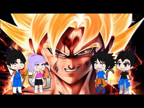 Vegetto,Son Bra+Goku e Vegeta Reagindo ao rap do Goku do Mal(VgBeats)