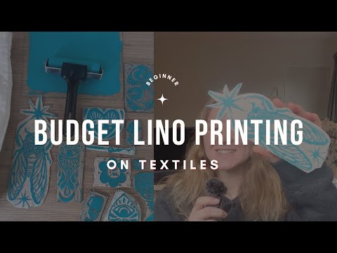 Easy Beginner-Friendly Textile Printing / Lino Printing / Block Printing a T-shirt on a Budget