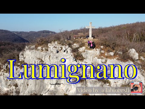 Lumignano (Vicenza): la croce, chiesa di San Rocco ed Eremo di San Cassiano.