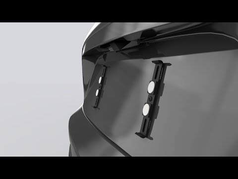 GENMAG 001 - Rahmenlose Kennzeichenhalter Schwarz - Rahmenlos und Werbefrei - Montagevideo