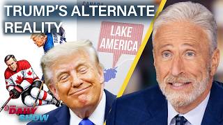 The Daily Show mocks Trump's trade war with Canada, Lake Ontario renaming, and 'Iran War' victory claims
