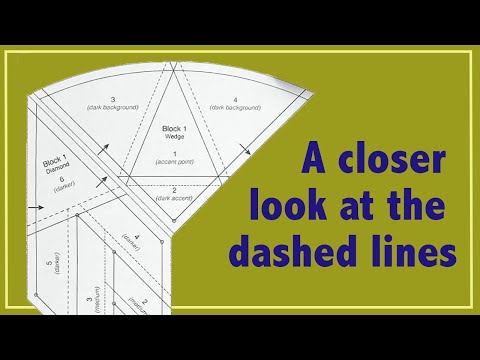 Sizzle Quilt: A closer look at the dashed lines