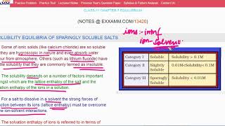 SOLUBILITY EQUILIBRIA OF SPARINGLY SOLUBLE SALTS|Class11 Chapter7|CBSE|NCERT