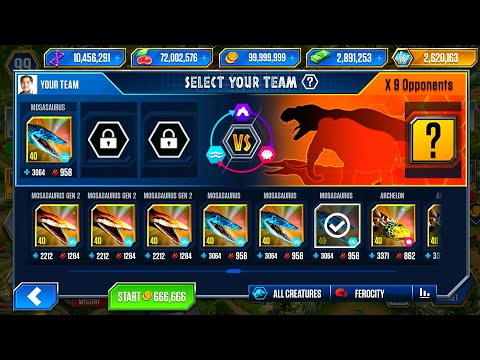 MOSASAURUS DEFEAT 9 OPPONENTS | HT GAME