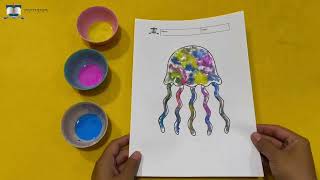 Toddler Art Craft - Salt Painting Craft