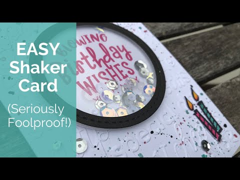 How to Make an Easy Shaker Card | Birthday Card Process Video Using CTMH Stamps