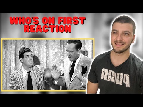 British first time reaction to Who's on First - Abbott & Costello