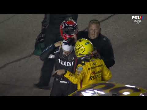 REPLAY OF CAM WATERS LAYNE RIGGS INCIDENT - 2024 HEART OF AMERICA 200 NASCAR TRUCK SERIES AT KANSAS