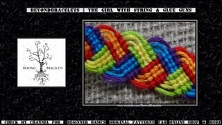► Friendship Bracelet Tutorial - Intermediate - Braided Leaves