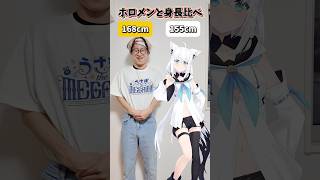 ホロメンと身長比べPart3 #白上フブキ #ホロライブ #金色のオタク