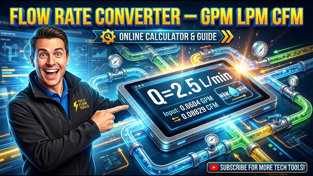 Flow Rate Converter — GPM LPM CFM