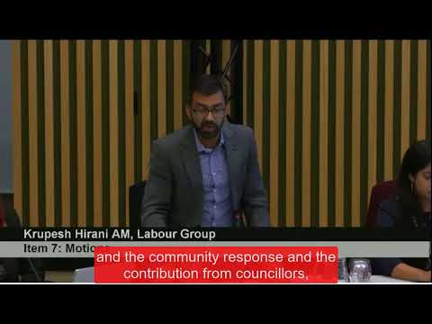 Krupesh Hirani AM's speech at the London Assembly on the floods in Pakistan