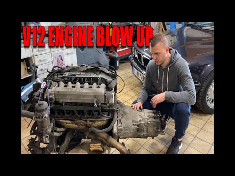 BMW V12 Engine blow and Teardown! ( Manual Transmission ).