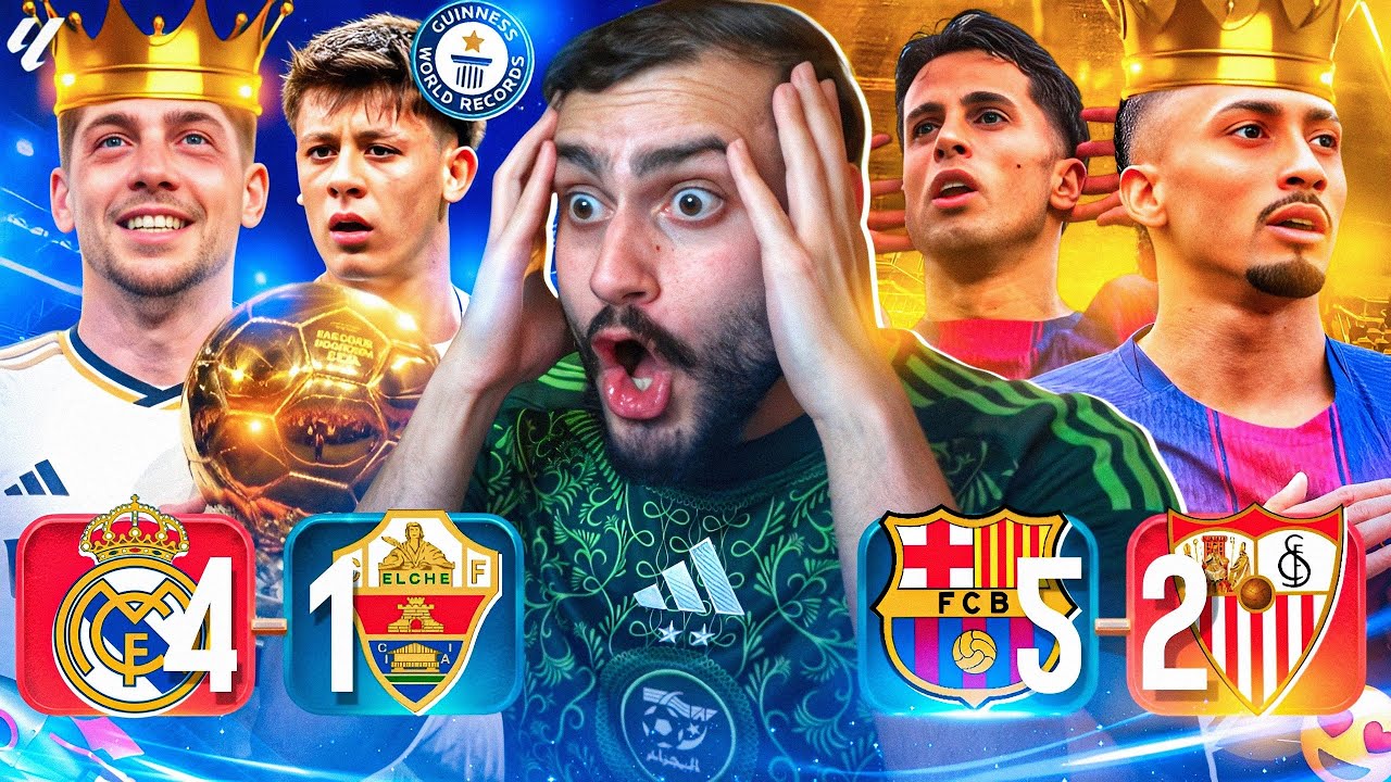 🚨 صواريخ مدريد تدخل موسوعة غينيس🚀وبرشلونة بالإختصاص5️⃣