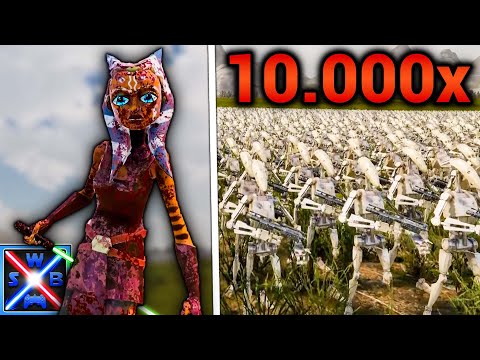 AHSOKA + REX vs. 10.000! KAMPFDROIDEN! - UEBS STAR WARS