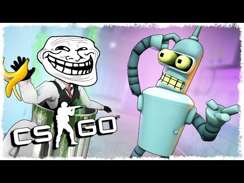 ТРОЛЛЬ БАНАН vs БЕНДЕР МАНЬЯК В CS:GO!!!