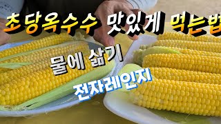 초당옥수수 맛있게 먹으려면 !! 전자레인지?물에 삶아서 ? 어느게 맛있을까 ?