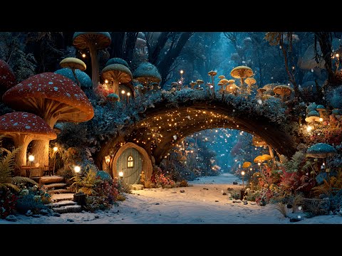 Magic Fairy Winter Forest Whispers: A Mystical Journey w/ Enchanted Melodies & Tranquil Nature Sound