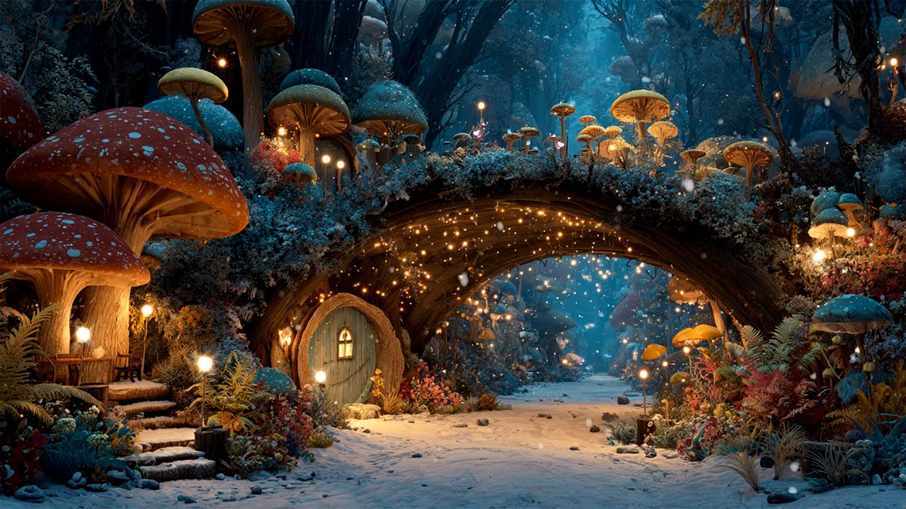 Magic Fairy Winter Forest Whispers: A Mystical Journey w/ Enchanted Melodies & Tranquil Nature Sound