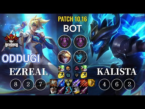SG OdduGi Ezreal vs Kalista Bot - KR Patch 10.16
