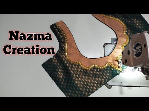 Easy blouse designs cutting and stitching blouse back neck designs 😍 Nazma Creation