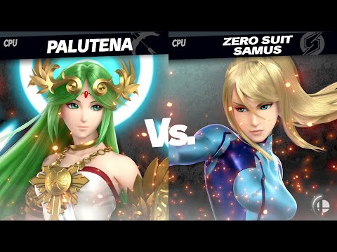 1-on-1: Palutena vs. Zero Suit Samus