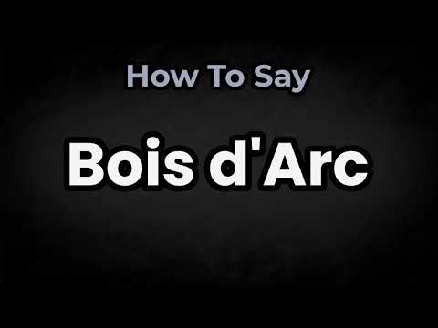 How To Pronounce Bois d'Arc? (CORRECTLY) Meaning & Pronunciation