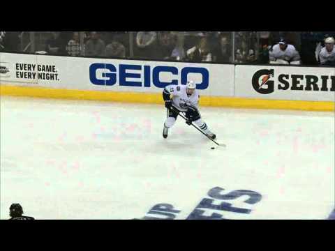 Canucks at Kings - Alex Edler 1-1 Goal - R1G4 2012 Playoffs - 04.18.12 - HD