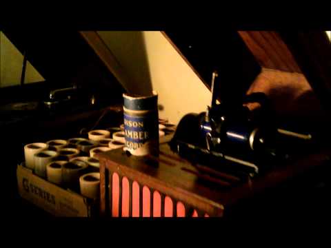 Blue Amberol 2048 Alexander's Ragtime Band by Billy Murray played on an Amberola 30