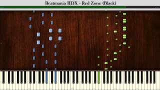 Synthesia: Beatmania IIDX - Red Zone (Black) | 2 Hands Playable | Piano Tutorial