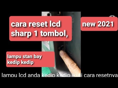 how to reset lcd sharp bay booth light flashing flashing 1 button
