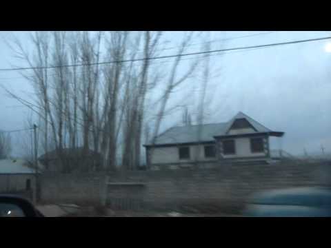 Driving Through a Random Village Near Hisor   Tajikistan   Jan 2016