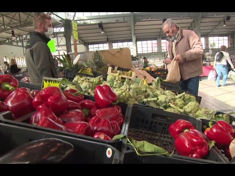 Coronavirus : restrictions au marché de Tarbes