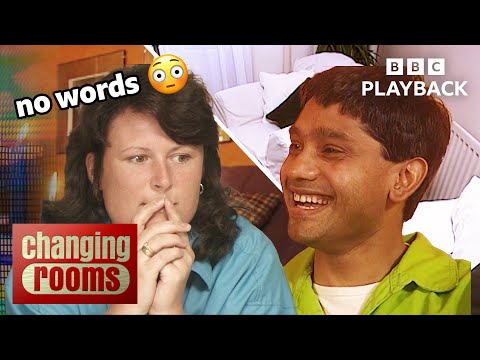It left them SPEECHLESS | Changing Rooms Makeover Reaction | BBC Playback