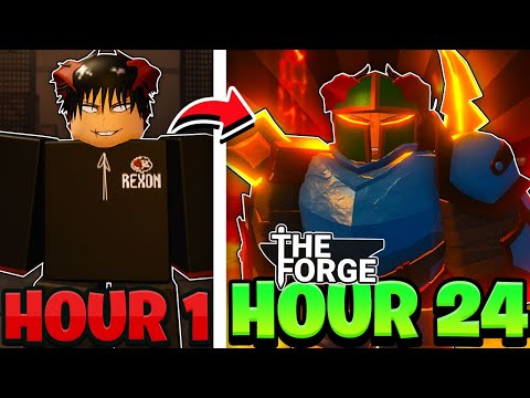 I Spent 24 HOURS On The FORGE And Became ADDICTED! (Roblox)