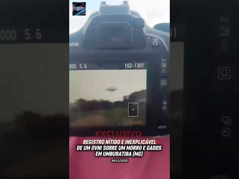 🚨🛸 LUZ MISTERIOSA SOBRE MORRO EM UMBURATIBA (MG)Na tarde de 30 de novembro de 2025.