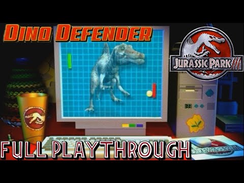 Jurassic Park III: Dino Defender (PC) Full Walkthrough (w/Commentary)