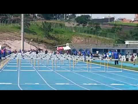 Lucca vencendo os 110 c/barreiras do Estadual Paulista sub18 2020