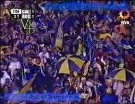 Gol De Nicolás Burdisso (Once Caldas 1 Boca 1)