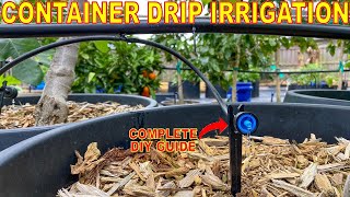 The BEST Guide To Installing DRIP IRRIGATION To A Container Garden