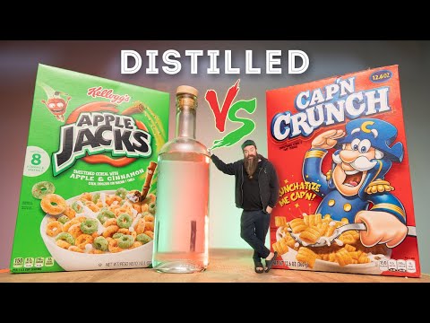 Breakfast "Whiskey" Made With Cereal (Cap'n Crunch & Apple Jacks)