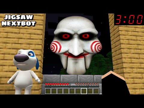 JIGSAW NEXTBOT PUPPET IS CHASING ME in Minecraft - Gameplay - Coffin Meme