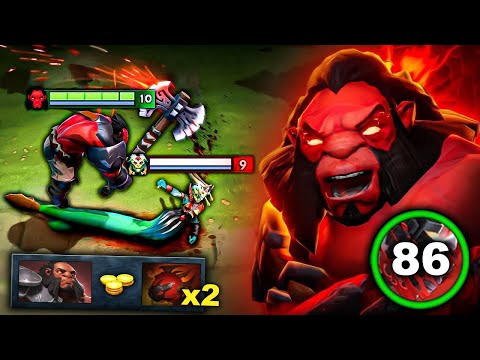 WTF Carry AXE +86 Stacks Culling Blade🔥🔥🔥44Kills One Shot Raid Boss | Dota 2