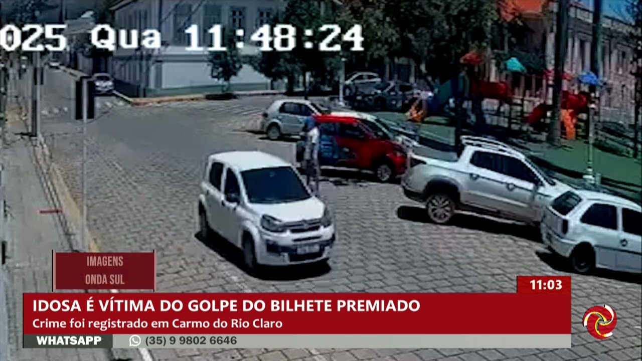 Golpe do bilhete premiado engana idosa em Carmo do Rio Claro